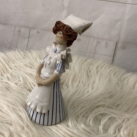 Laura Dunn Nurse Clay Pottery Figurine 1996 England - Picture 2 of 11